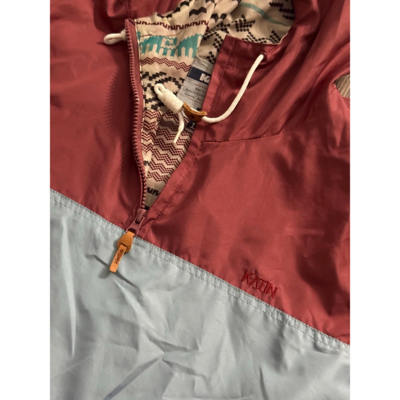 Katin American Tradition QuarterZip Multicolored Windbreaker Large Boho Aztec - Picture 11 of 13